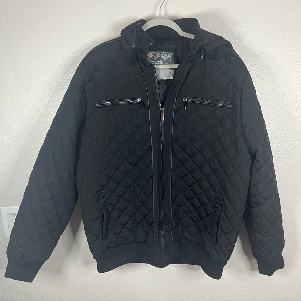 Whispering Smith Detachable hood black Jacket - Sz L